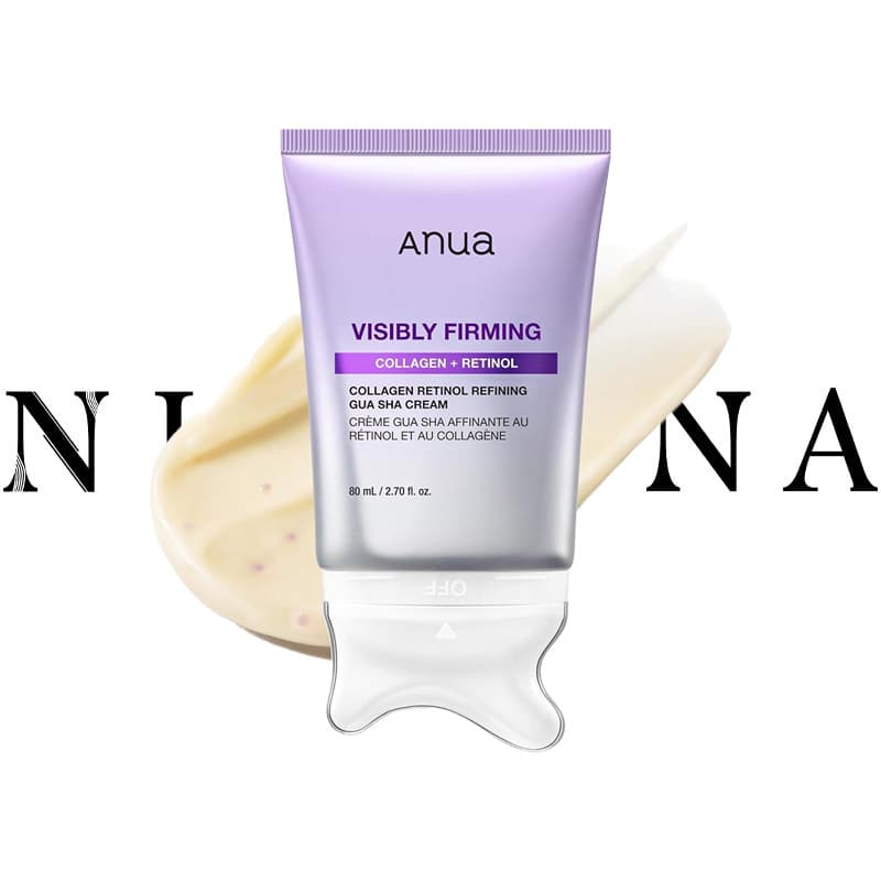گواش کرم رتینول و کلاژن آنوا ضد چروک, جوانساز و فرم دهنده ANUA COLLAGEN RETNOL REFINING GUA SHA CREAM