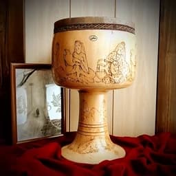 T15-تنبک سوخته کاری حلمی — تصویر ۲