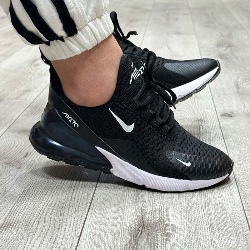 کتونی بزرگپا مردانه مدل نایک NIKE AIR 270 رنگ مشکی و سفید کد 1388 — تصویر ۵