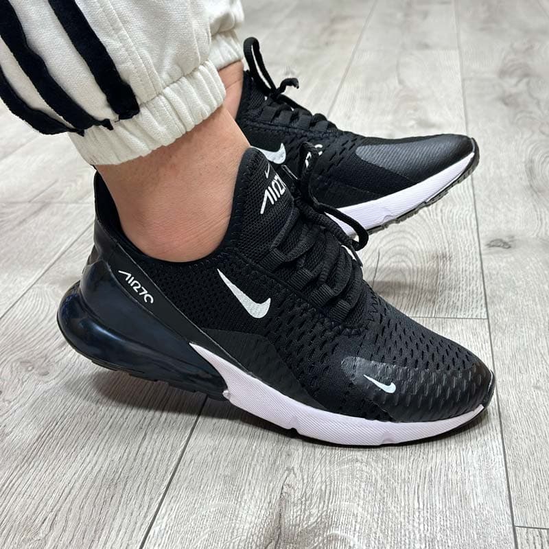 کتونی بزرگپا مردانه مدل نایک NIKE AIR 270 رنگ مشکی و سفید کد 1388 — تصویر ۴