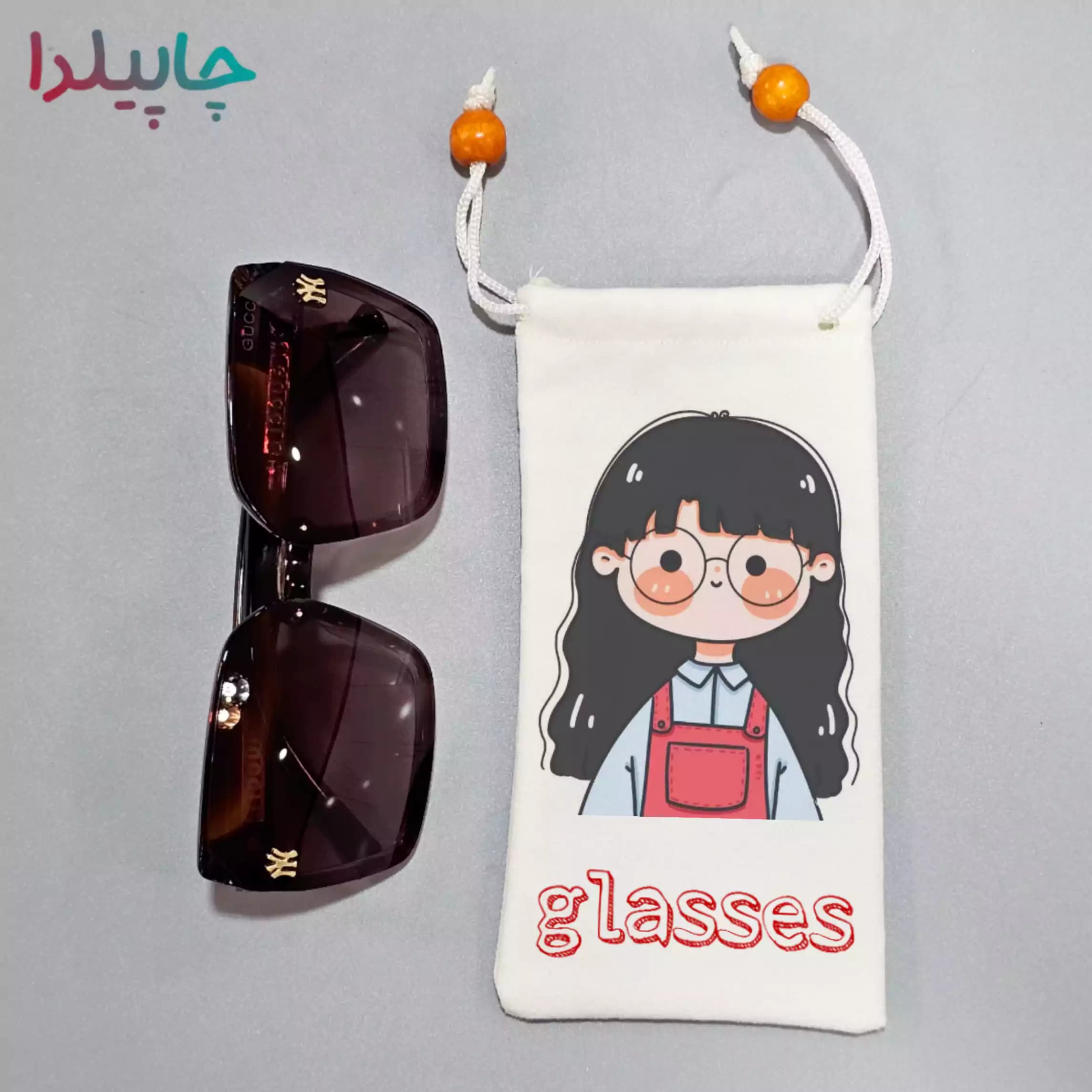 کیف عینک مخمل فانتزی — تصویر ۲