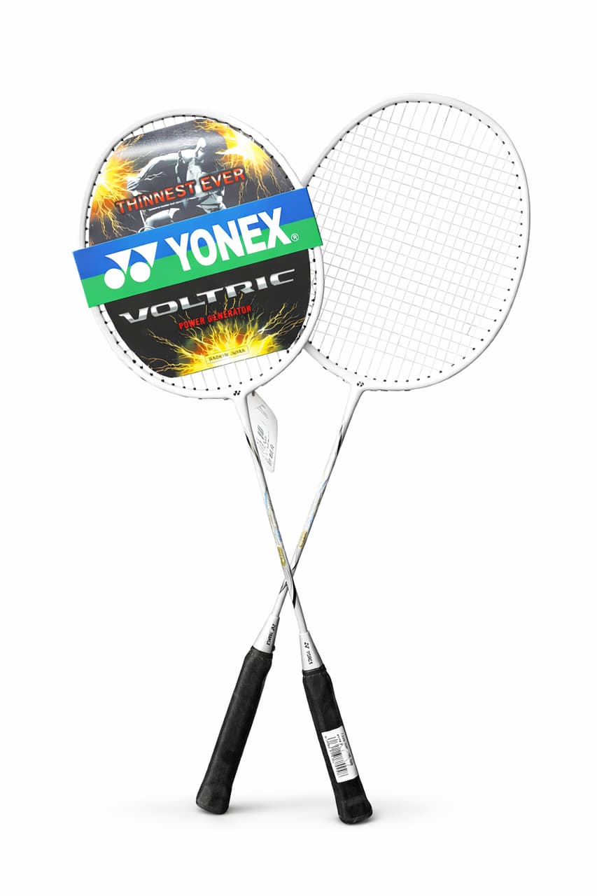 راکت بدمینتون YONEX VOLTRIC کد 575 با کاور بسته دو عددی — تصویر ۳