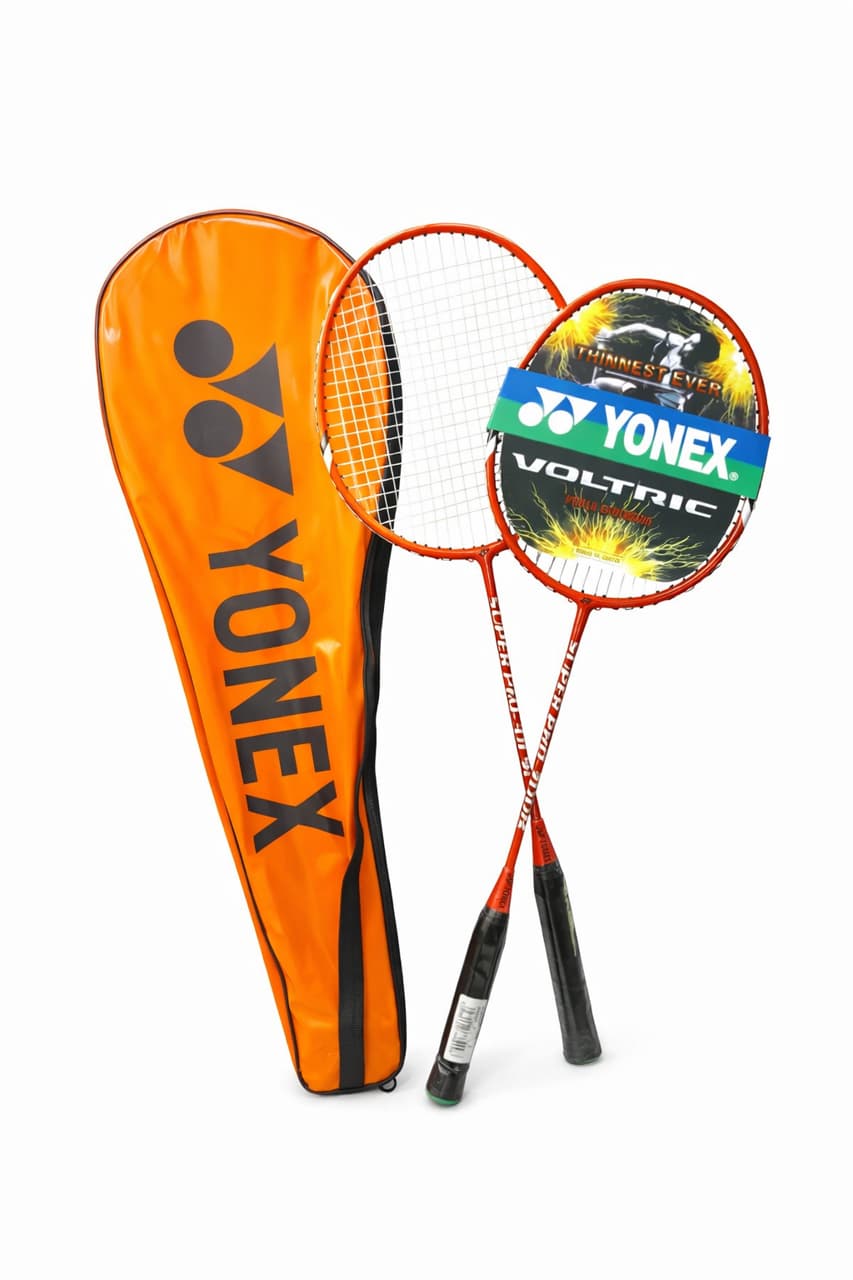 راکت بدمینتون YONEX VOLTRIC کد 3382 با کاور بسته دو عددی — تصویر ۲