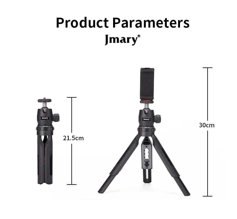 سه پایه رومیزی جیماری JMARY MT-30 به همراه هولدر — تصویر ۵