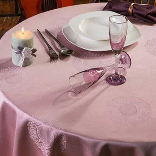 رومیزی ژاگارد 8 نفره مستطیل 220*150 رمانس یاسی