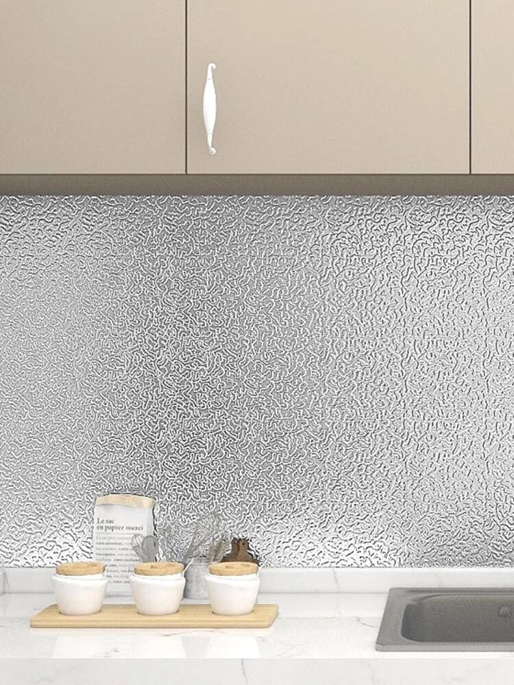 برچسب کابینت آشپزخانه نقره ای مدل GALAXY کد ZV384K — تصویر ۳