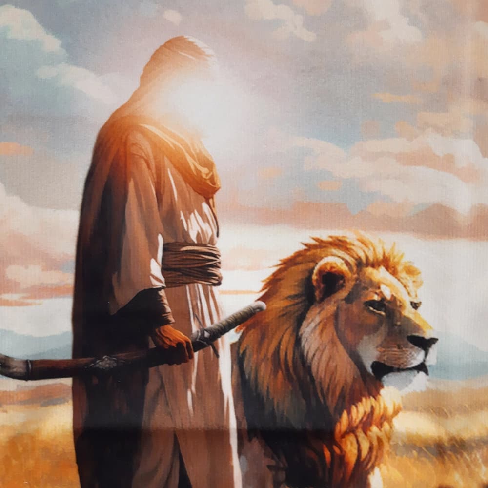 کتیبه تصویری مخمل السلام علیک یا اسدالله الغالب — تصویر ۳