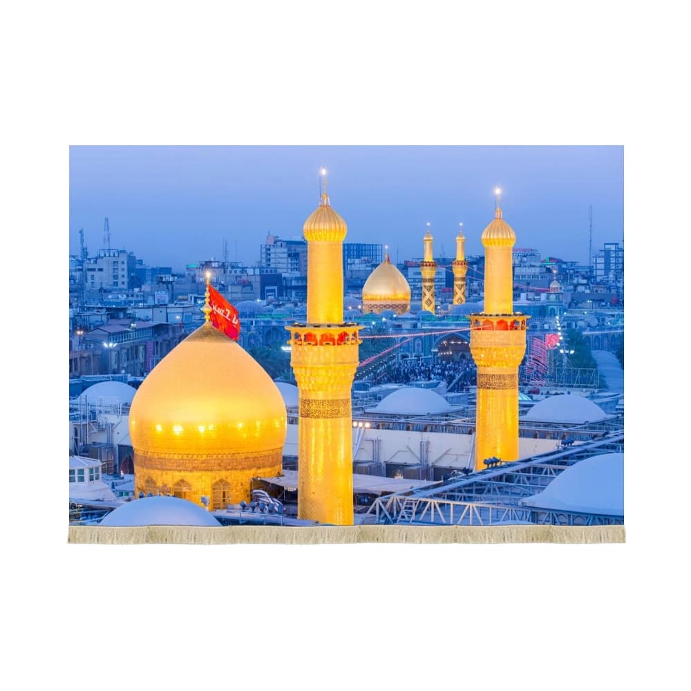 کتیبه محرم تصویری مخمل بین الحرمین کد 53200