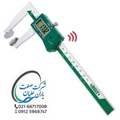 کولیس دیجیتال بیسیم با سطوح دیسکی مدل ۱۵۳۳-۱۵۰WL اینسایز (INSIZE)