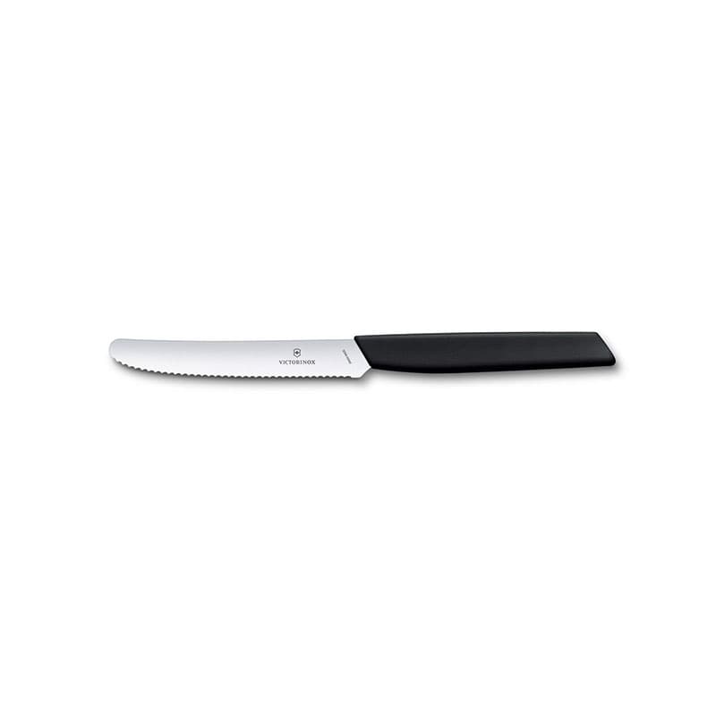 چاقوی دندانه دار سوئیسی مشکی ویکتورینوکس Victorinox table Knife 6.9003.11W
