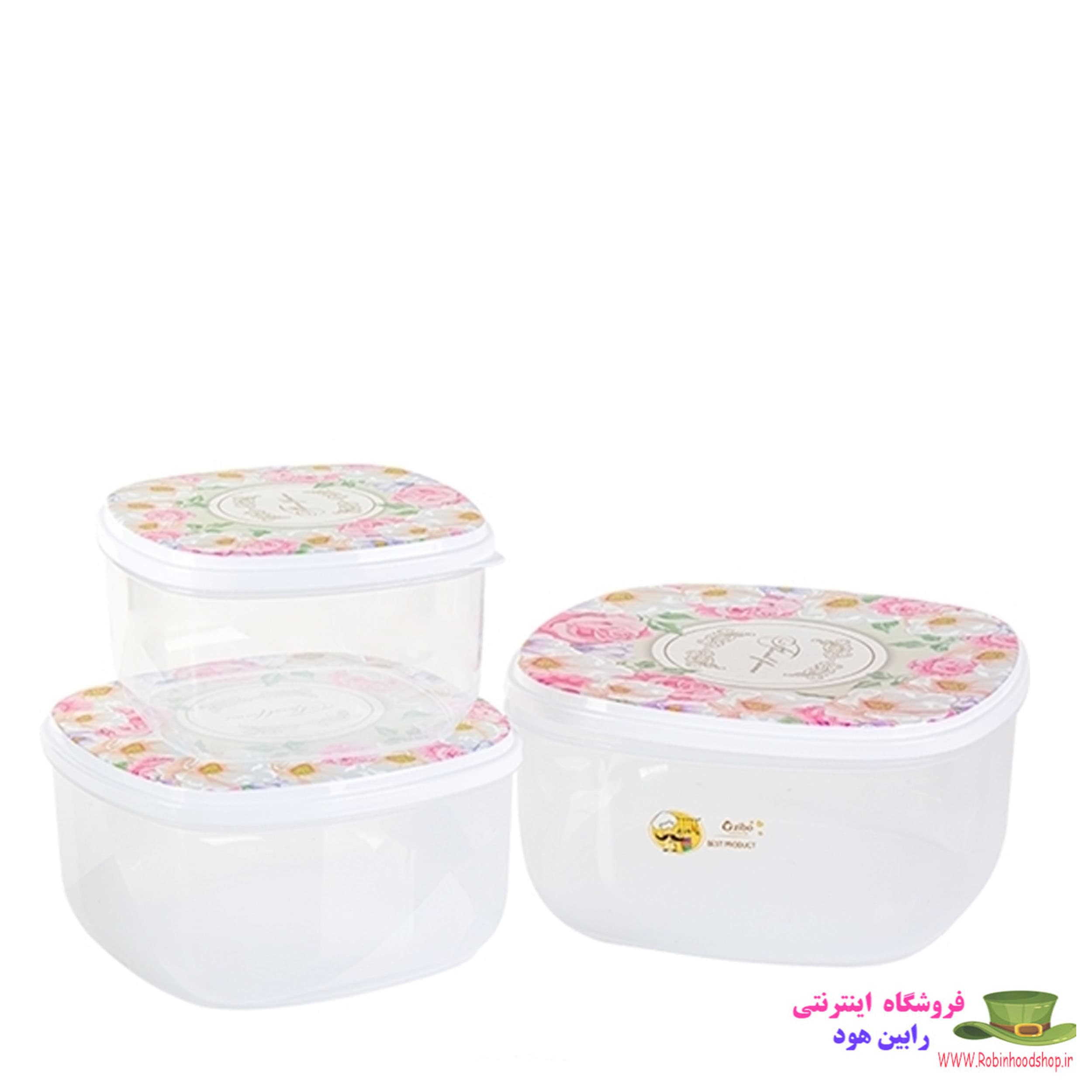 ست ظرف غذا مربع بزرگ بارانا