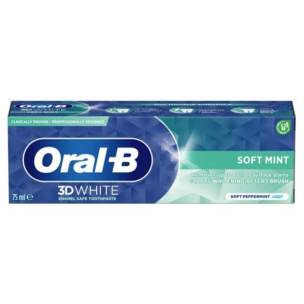 خمیر دندان اورال بی 3D White Soft Mint
