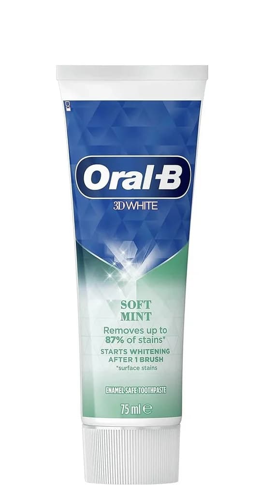 خمیر دندان اورال بی 3D White Soft Mint — تصویر ۲