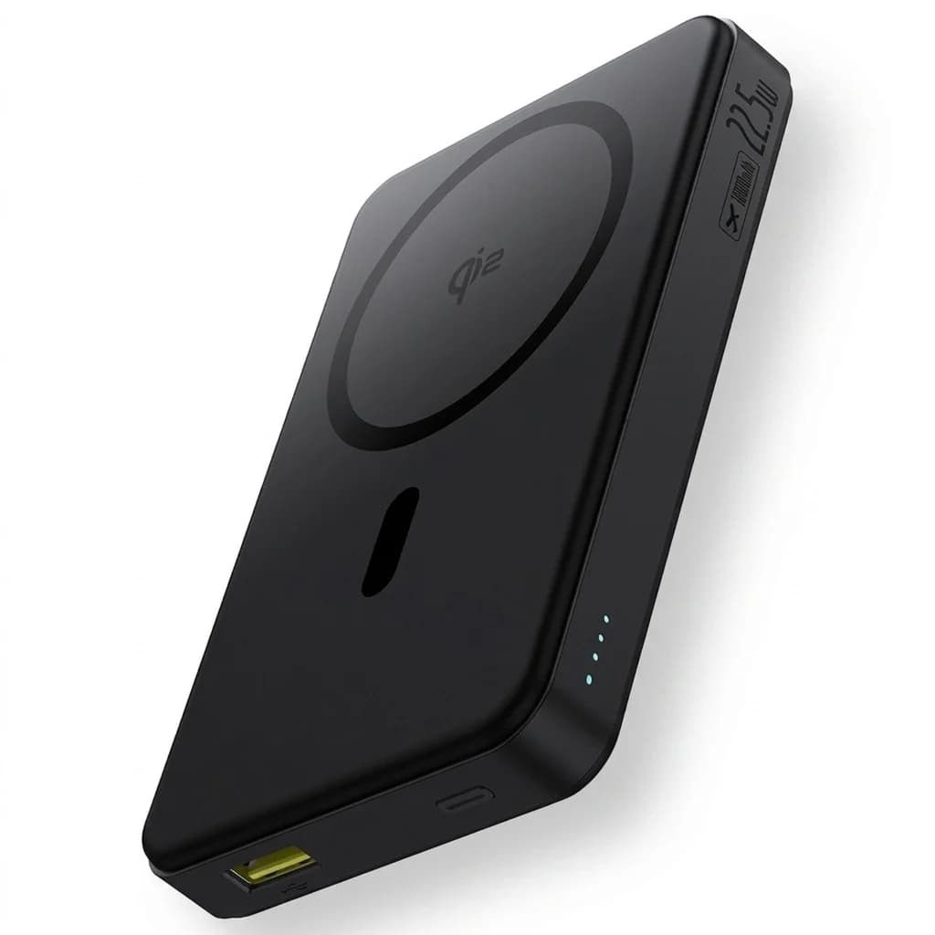 پاوربانک بی‌سیم 22.5 وات بیسوس مدل Airpow Ⅱ Qi2 Magnetic ظرفیت 10000 میلی‌آمپر ساعت — تصویر ۱۰