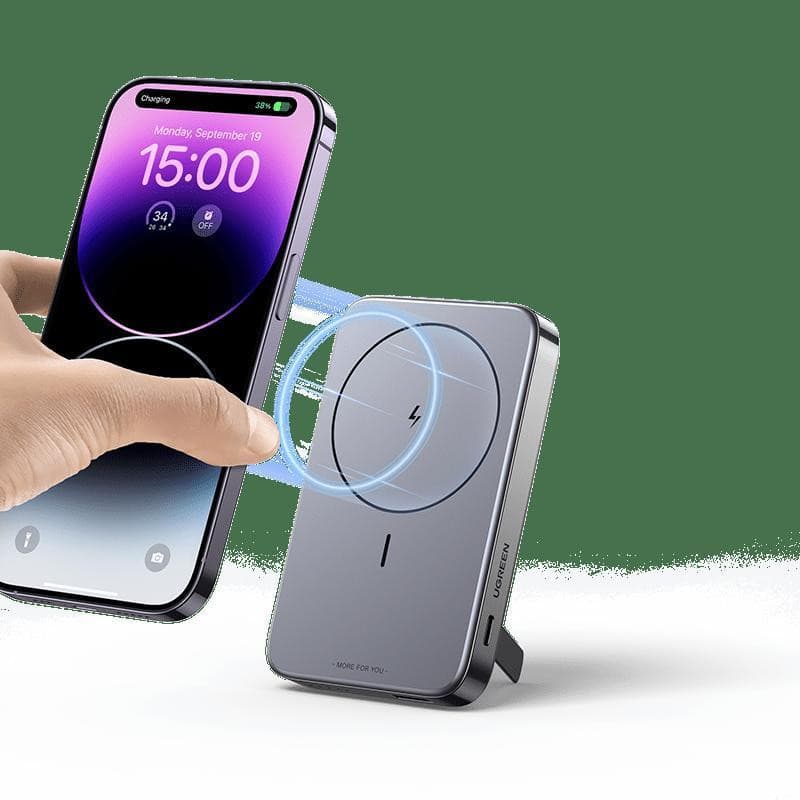 پاور بانک یوگرین مدل مغناطیسی PB561-25208 ظرفیت 10000 میلی آمپر ساعت — تصویر ۳