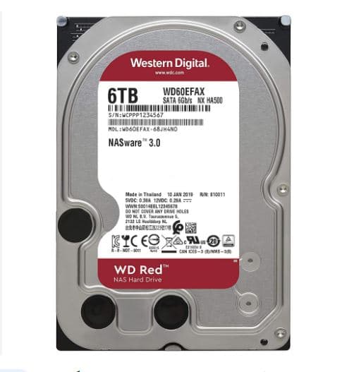 هارد HARD INTERNAL 6TB WESTERN RED — تصویر ۳