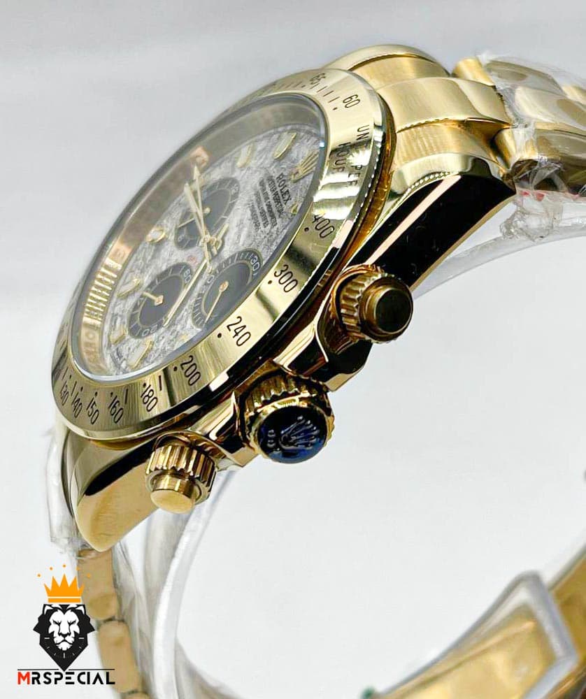 ساعت مردانه رولکس دیتونا اتوماتیک طلایی صفحه سرامیک 01312 Rolex Cosmograph Daytona — تصویر ۴