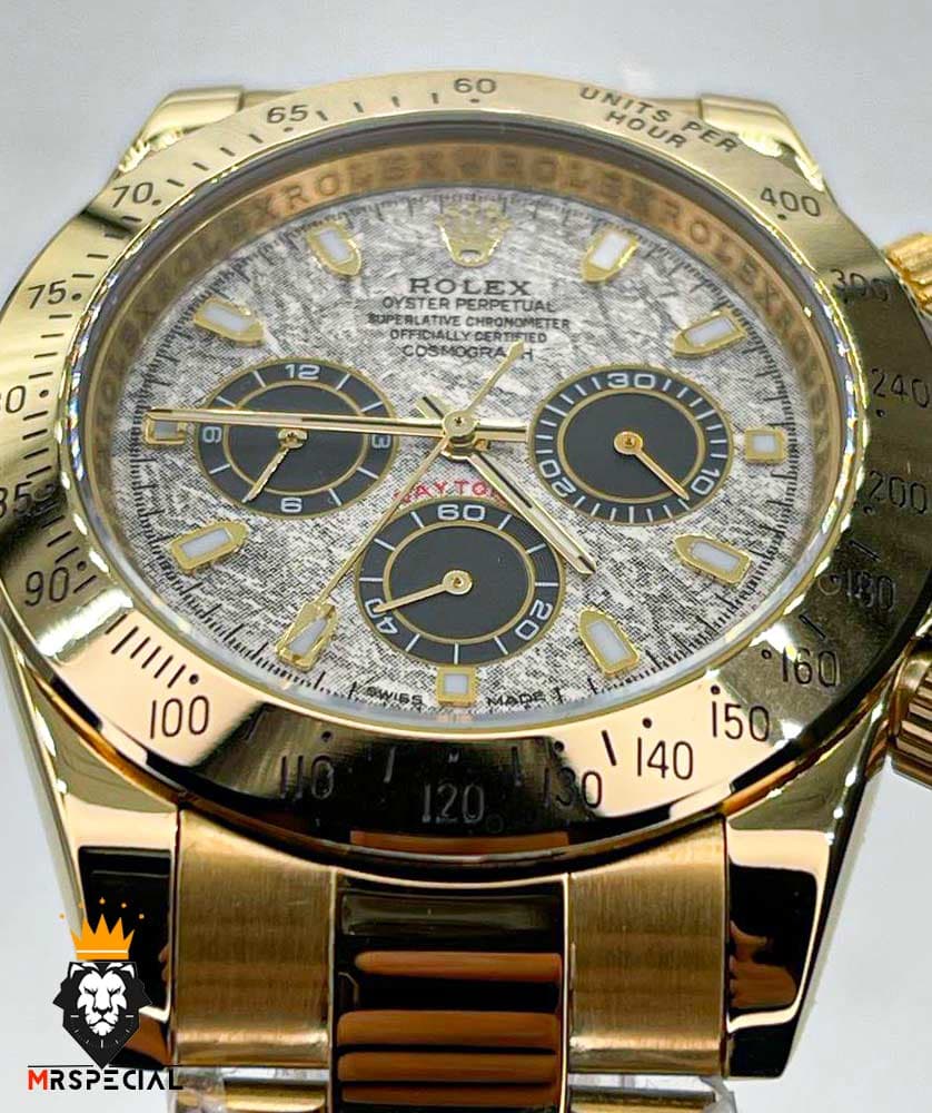 ساعت مردانه رولکس دیتونا اتوماتیک طلایی صفحه سرامیک 01312 Rolex Cosmograph Daytona — تصویر ۶