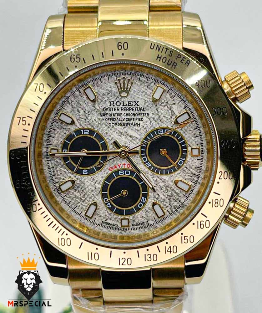 ساعت مردانه رولکس دیتونا اتوماتیک طلایی صفحه سرامیک 01312 Rolex Cosmograph Daytona — تصویر ۲