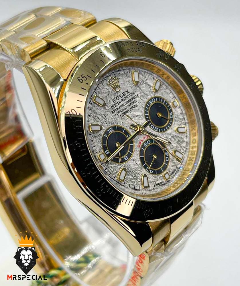 ساعت مردانه رولکس دیتونا اتوماتیک طلایی صفحه سرامیک 01312 Rolex Cosmograph Daytona — تصویر ۳