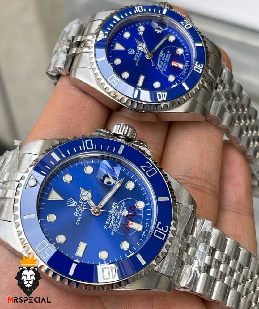 ساعت ست رولکس مردانه و زنانه ساب مارینر استیل صفحه ابی 01084 Rolex Sub mariner — تصویر ۳