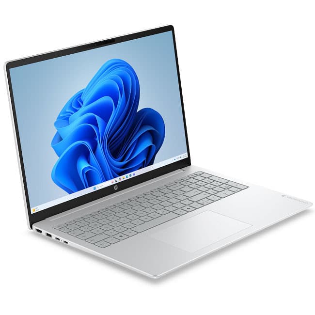 لپتاپ 16 اینچی اچپی مدل OmniBook 3 16-by0015dx، پردازنده Ryzen 5-40، رم 8 گیگابایت LPDDR5 با فرکانس 5500 مگاهرتز، حافظه SSD با ظرفیت 256 گیگابایت، نمایشگر لمسی WUXGA، پشتیبانی از Wi-Fi 7 و سیستمعام — تصویر ۲