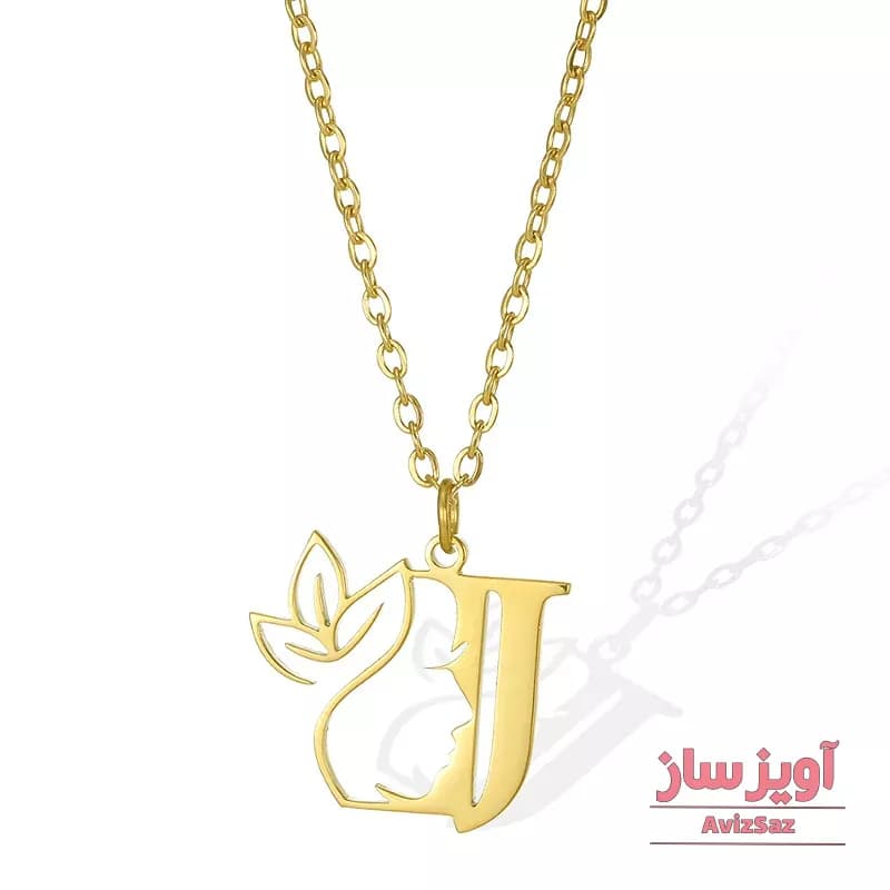 گردنبند حرف انگلیسی J دخترونه کد 102262
