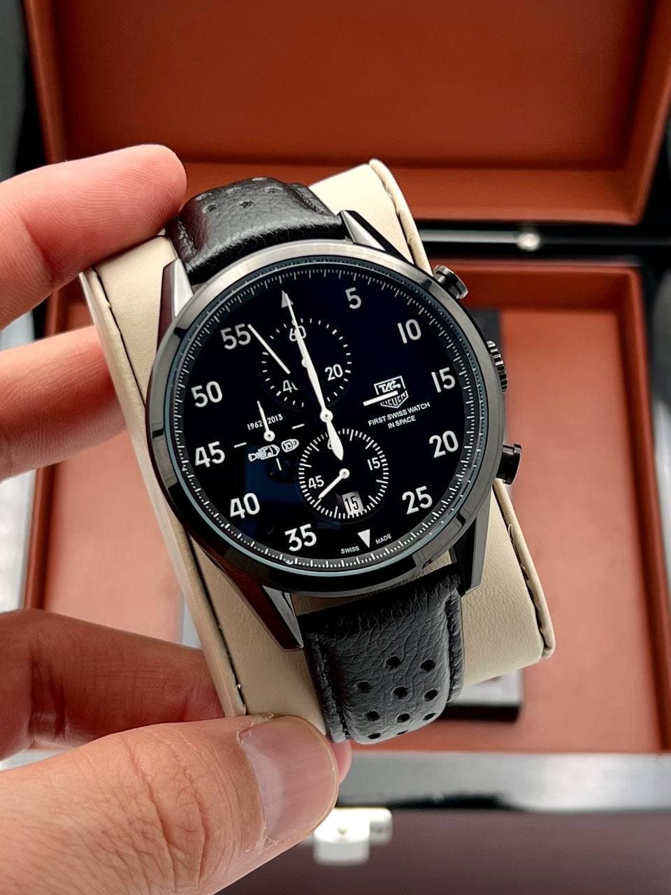 ساعت مردانه تگ هویر مدل اسپیس tag heuer Spacex تمام مشکی