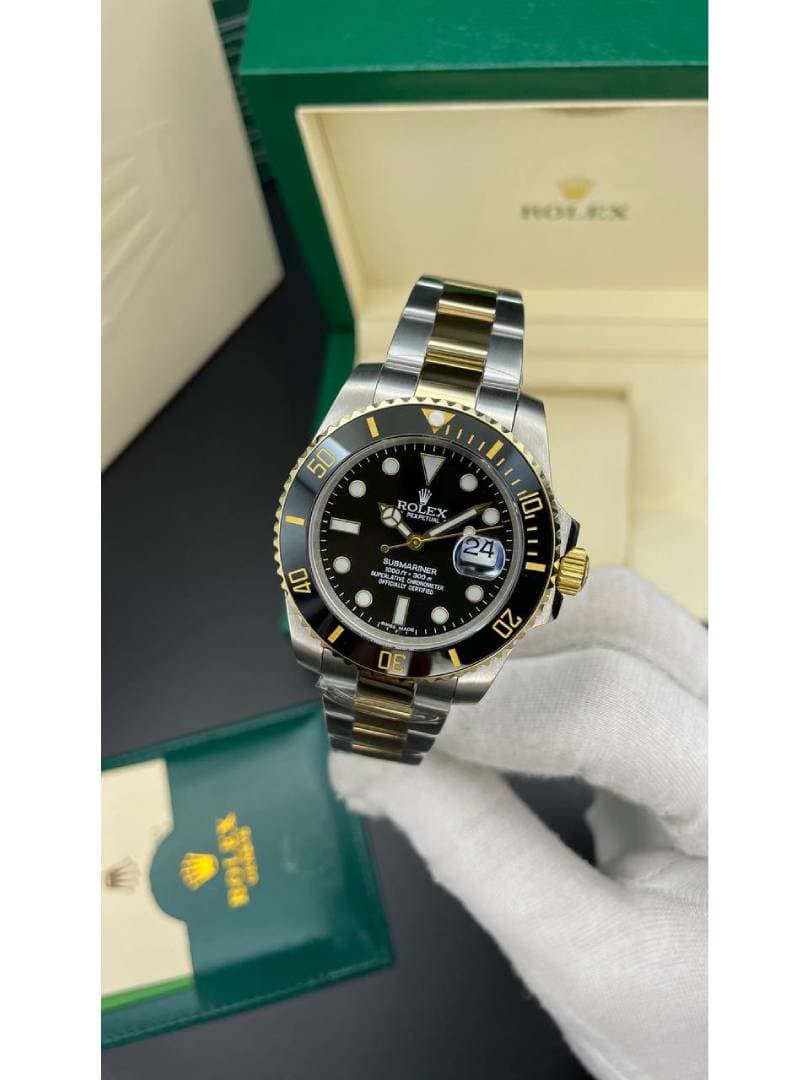 ساعت مردانه رولکس ساب مارینر Rolex Submariner – مشکی/ بند استیل،طلایی