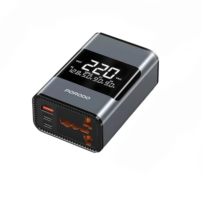 اینورتر خودرو پرودو Porodo FWCH067 Car Inverter 200W — تصویر ۳