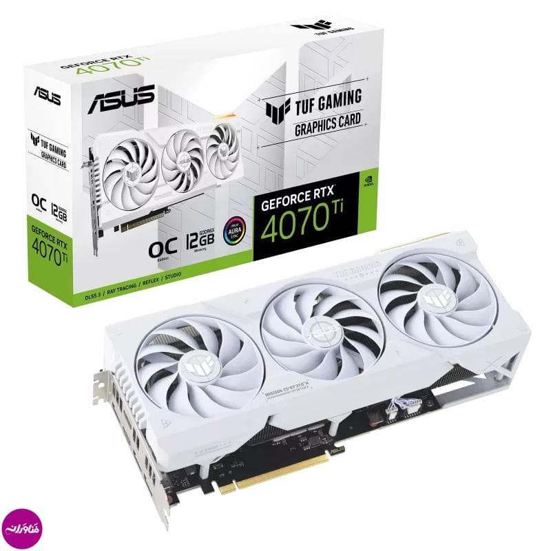 کارت گرافیک ASUS TUF Gaming GeForce RTX 4070 Ti White OC ایسوس