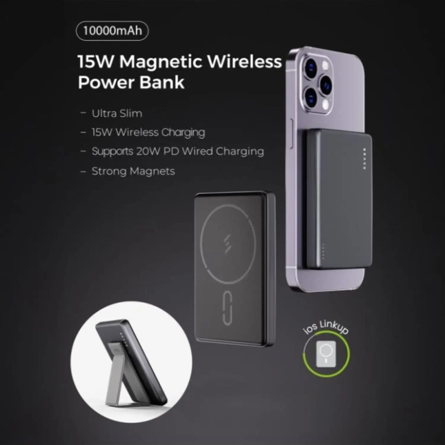 پاور بانک بیسیم بریو Brave BP-20 Ultra Slim Power Bank 10000mAh — تصویر ۲