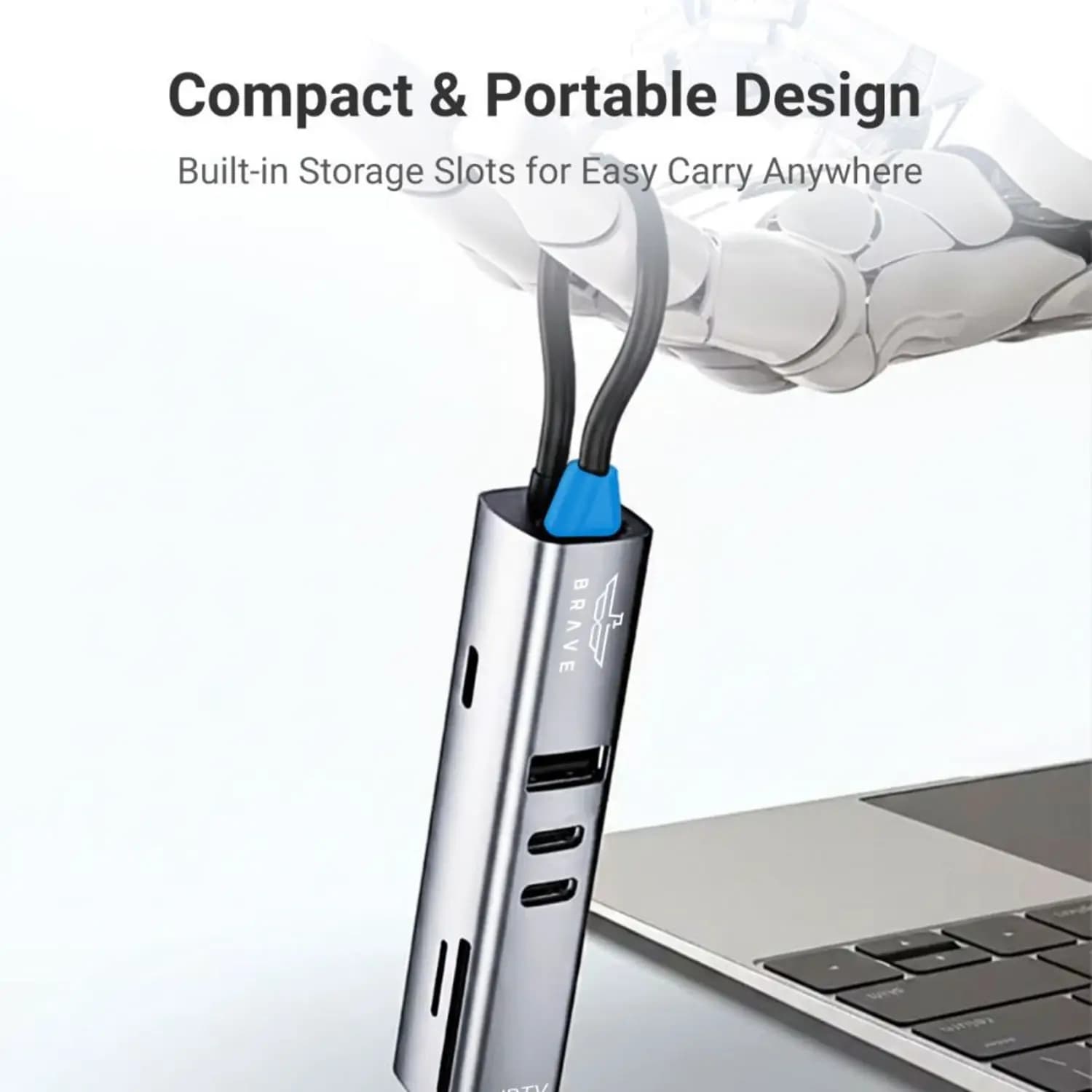 هاب 7 پورت بریو Brave BH-07 Link Series 7-in-1 Usb-c Multiport Hub — تصویر ۳