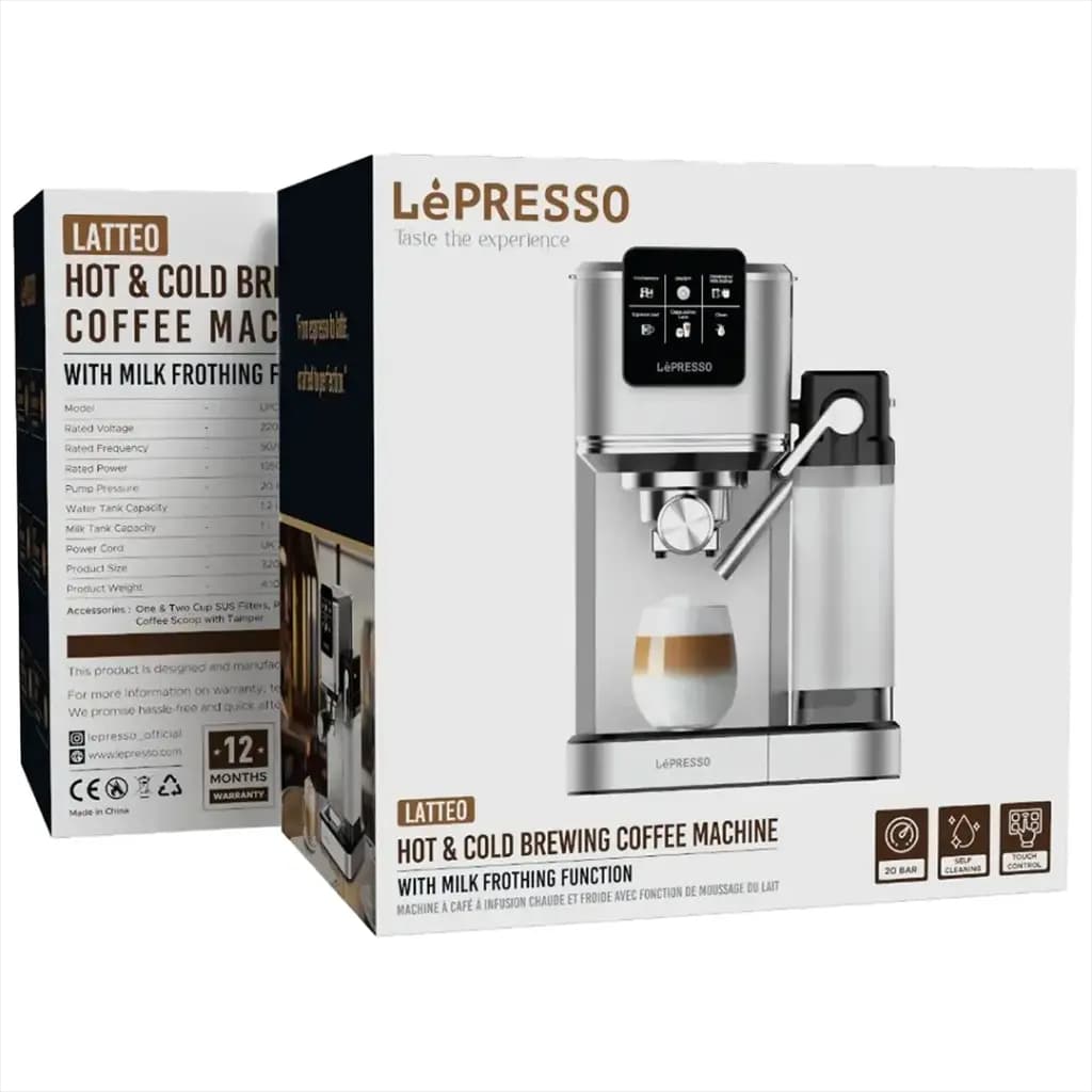 دستگاه اسپرسوساز لپرسو Lepresso LPCFFTEM0071 Latteo Coffee Maker — تصویر ۳
