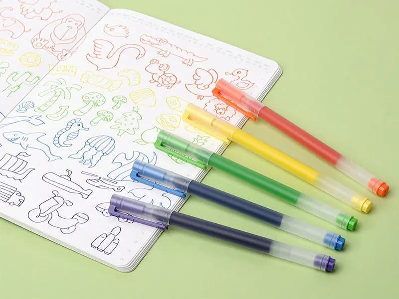 روان نویس رنگی شیائومی بسته ۵ عددی Xiaomi MJZXB03WC 5Color Pen — تصویر ۳