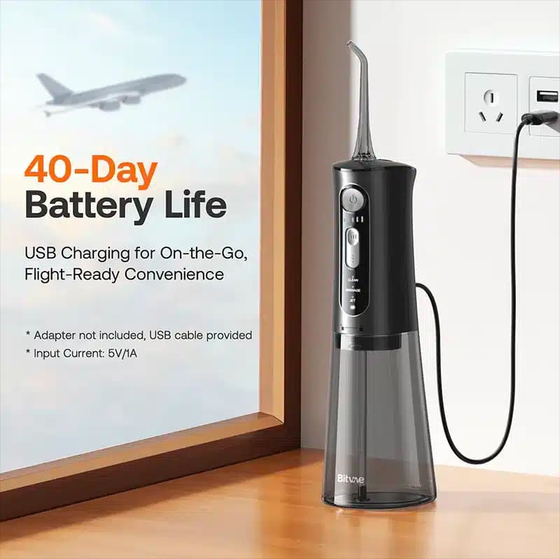 واترجت و جرم‌گیر شارژی دندان بیتوی Bitvae C2 Water Jet — تصویر ۲