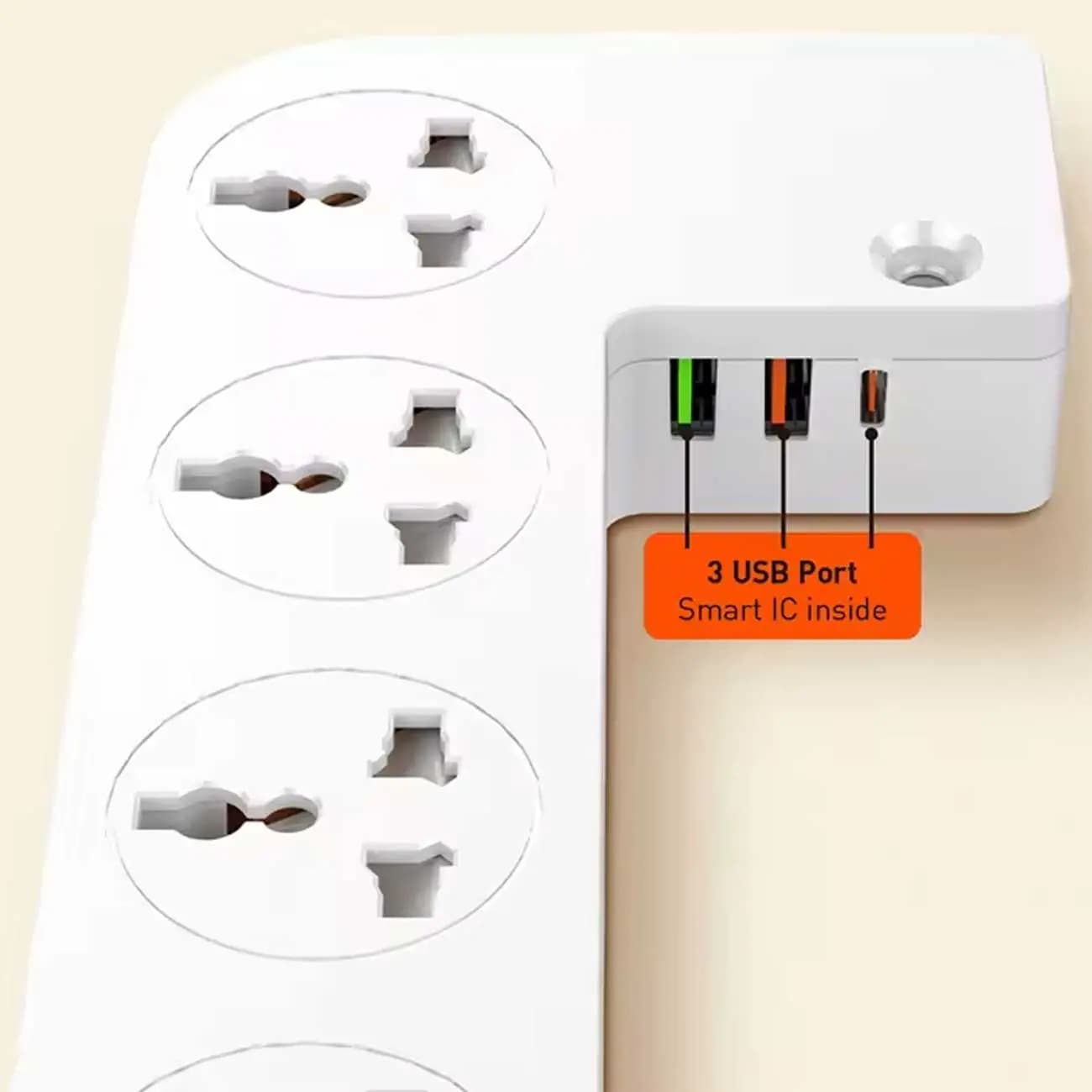 چند راهی برق و شارژر وایرلس الدینیو LDNIO SN5310W دارای 3 پورت — تصویر ۴