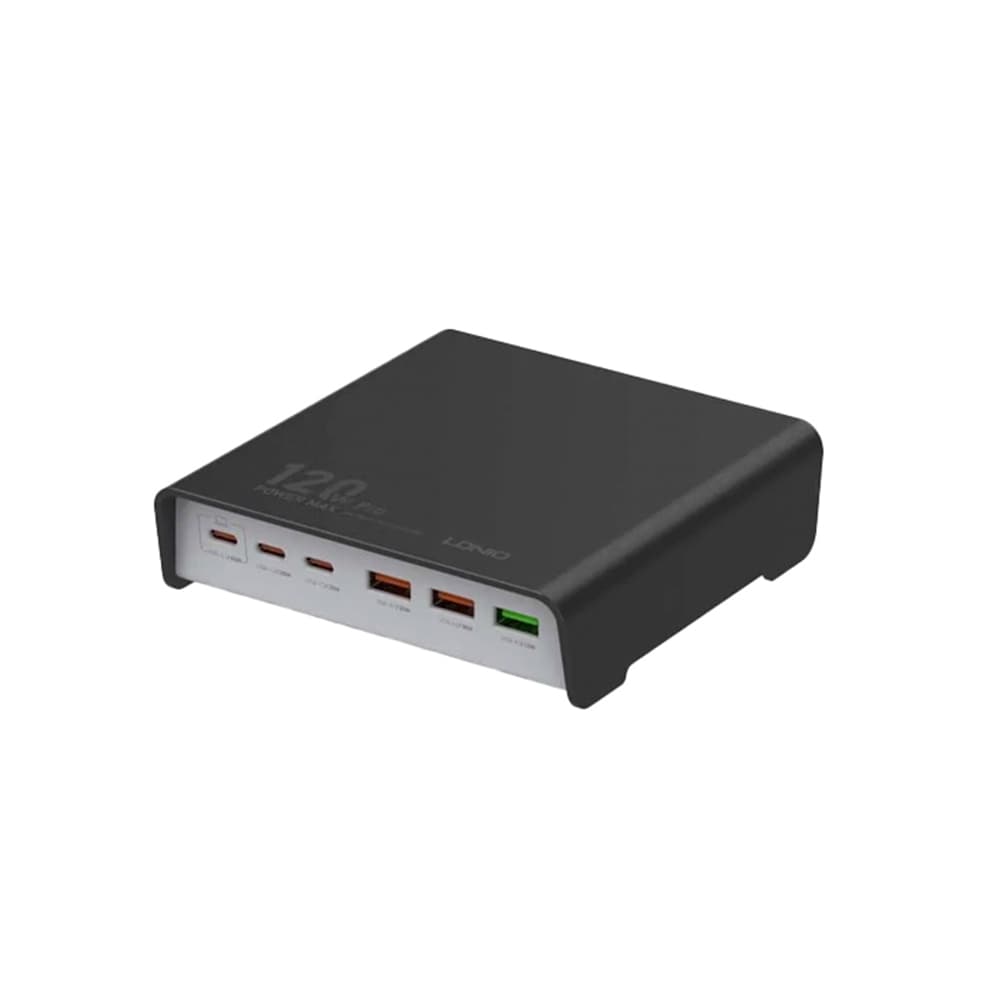 شارژر 6 پورت رومیزی 120 وات ال دینیو Ldnio Q605 120W Hub Charge