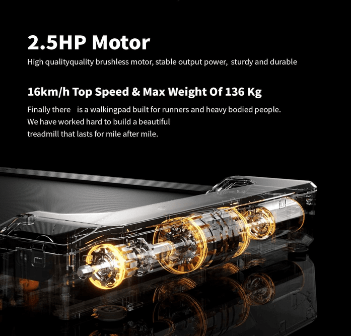 تردمیل شیائومی کینگ اسمیت واکینگ پد Xiaomi TRMX16F (MX16)Kingsmith WalkingPad Double Fold & Stow Treadmill — تصویر ۳