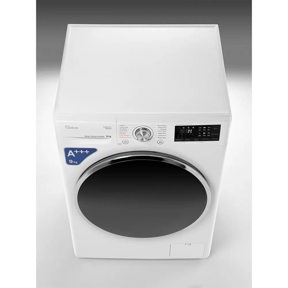 ماشین لباسشویی 9 کیلویی جی پلاس سری آیریس (Iris) مدل GWM-R909W.KTN — تصویر ۲