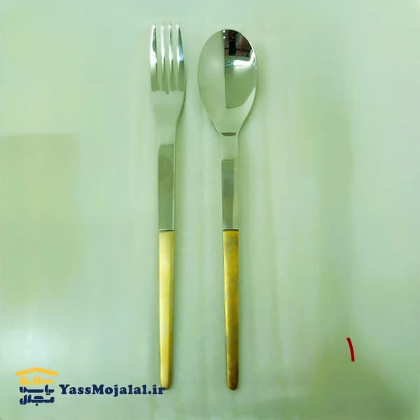 قاشق و چنگال نگیر کرکماز نیمه طلایی — تصویر ۵