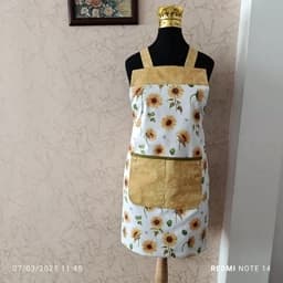 سرویس پارچه ای آشپزخانه 17 تکه طرح آفتابگردان ، ضد لک — تصویر ۶
