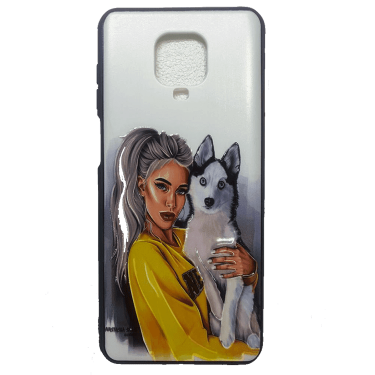 قاب طرح دار شیائومی NOTE 9S طرح دختر و سگ/XIAOMI NOTE 9S