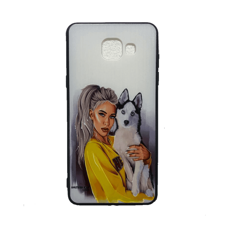 قاب طرح دار سامسونگ A510 طرح دختر و سگ/SAMSUNG A510