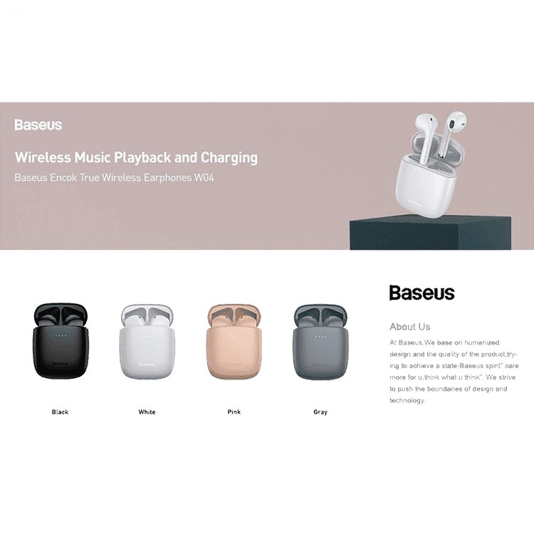 هدفون بی سیم بیسوس مدل BASEUS ENCOK W04 Wireless Headphones — تصویر ۳