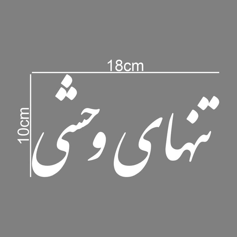 برچسب بدنه خودرو طرح تنهای وحشی کد MT-W449 — تصویر ۲