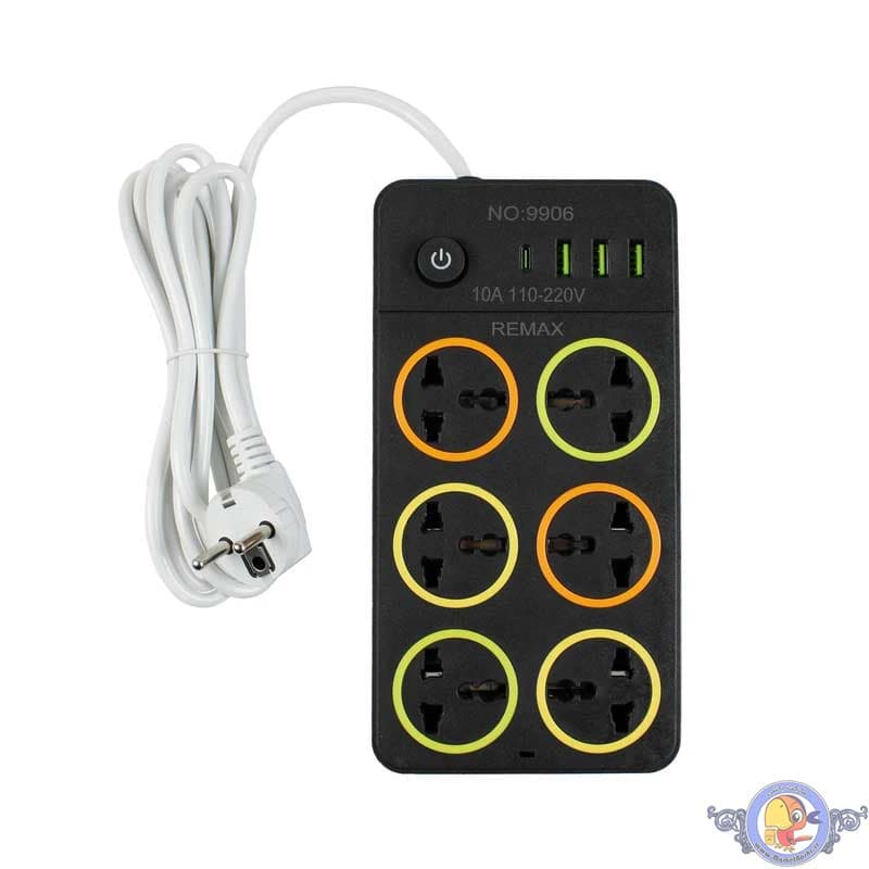 چندراهی و محافظ ولتاژ برق ریمکس مدل 9906 — تصویر ۳