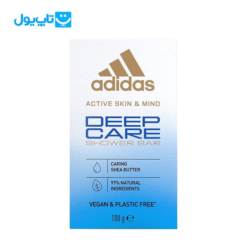صابون آدیداس Adidas مدل Deep Care حاوی شی باتر وزن 100 گرم — تصویر ۲
