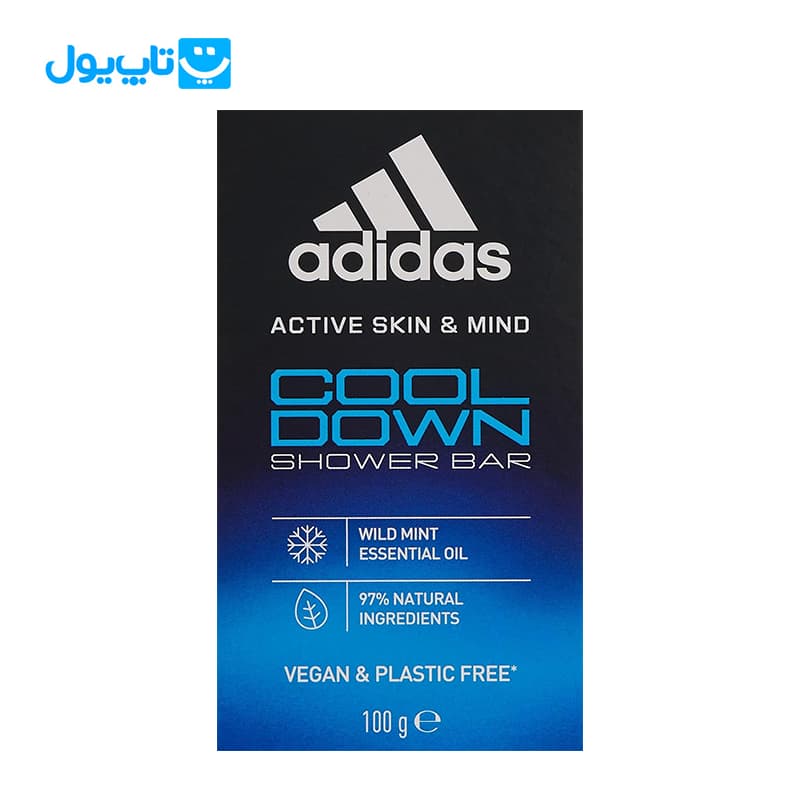 صابون آدیداس Adidas مدل Cool Down حاوی عصاره نعنا وزن 100 گرم