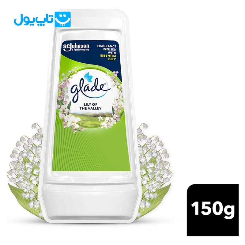 ژل خوشبوکننده هوا گلید Glade رایحه سنبل دره Lily of the Valley وزن 150 گرم — تصویر ۲